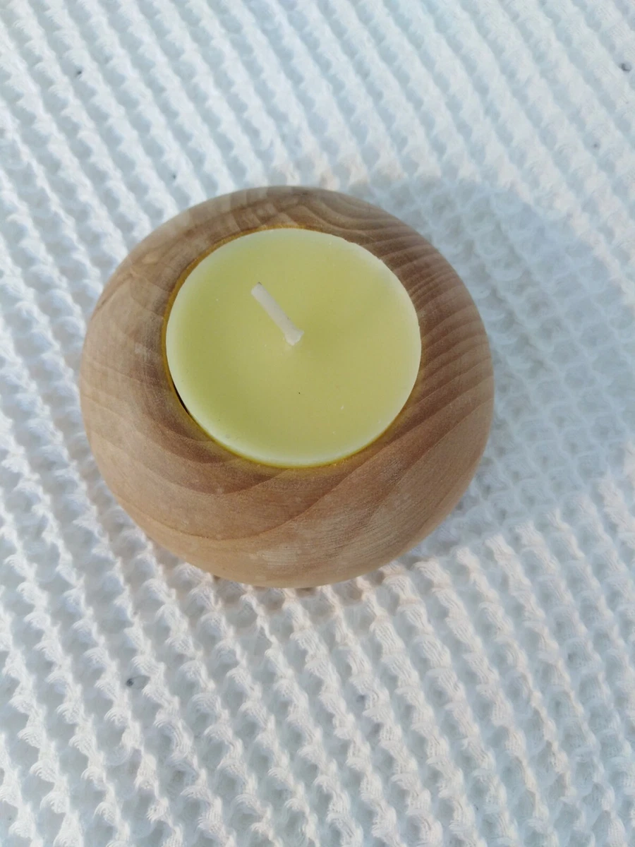 Wood turned 2024 tea light holders