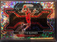 2021-22 Panini Prizm Scottie Barnes Fast Break Rc Silver Disco Variation  #320