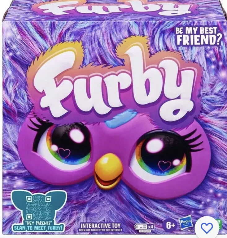 Furby Purple Plush Toy Voice Activated 15 Fashion Accessories Interactive 6+
