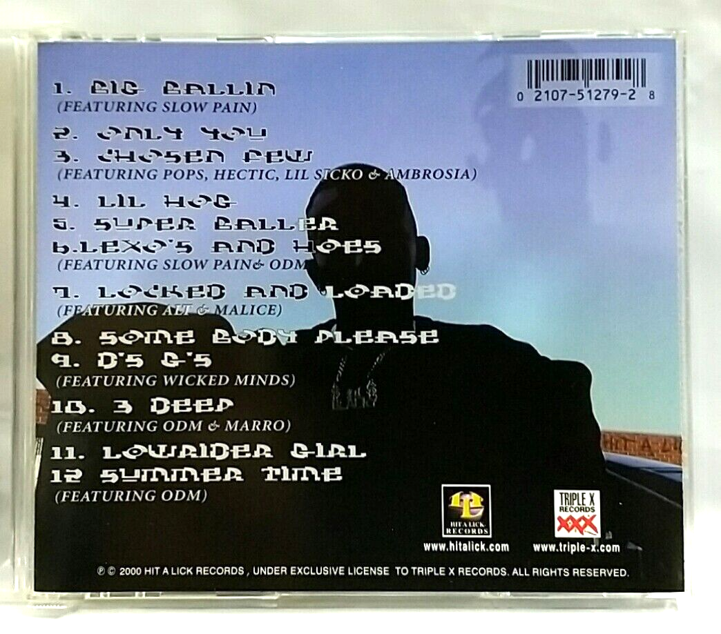 CD) Lil' Blacky – Big Ballin, US OG Press, 021075127928, Album