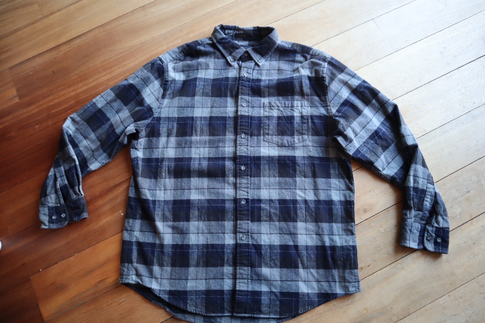 Black & Gray Plaid PENDLETON Button Front LS Shir… - image 3