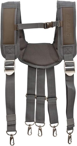 Lightweight Cooling Tool Belt Suspenders with Top Grain Leather for All-Day Use - Picture 3 of 9