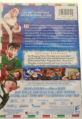 ウルトラマリンブルー☆クリスマス　DVD Sony | Media | Arthur Christmas On Bluray Dvd | Poshmark