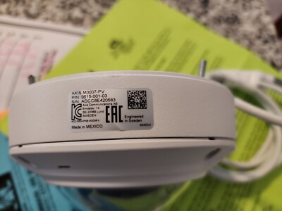 Axis Communications AXIS M3007-PV IP Network Security Camera 360