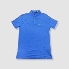 Polo Ralph Lauren Men's Blue Custom Slim-Fit Soft Short-Sleeve Polo Shirt S