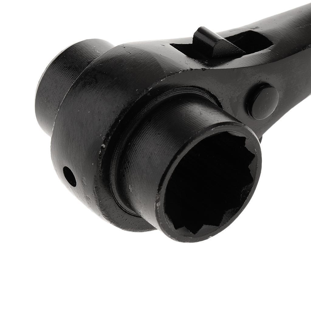 Ratsche Podger Schraubenschlüssel – 19mm/22mm Größe, Aus Cr-V Stahl, 31,5cm Lang, Schwarz