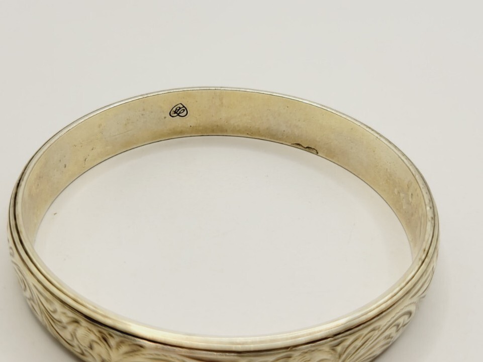 Brighton Textured Bracelet Scrollwork Silver tone… - image 5