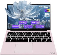 NIMO Laptop 17.3 Business-Laptop 32GB RAM 1TB SSD Intel 6 Cores i3-1215U Wi-Fi 6