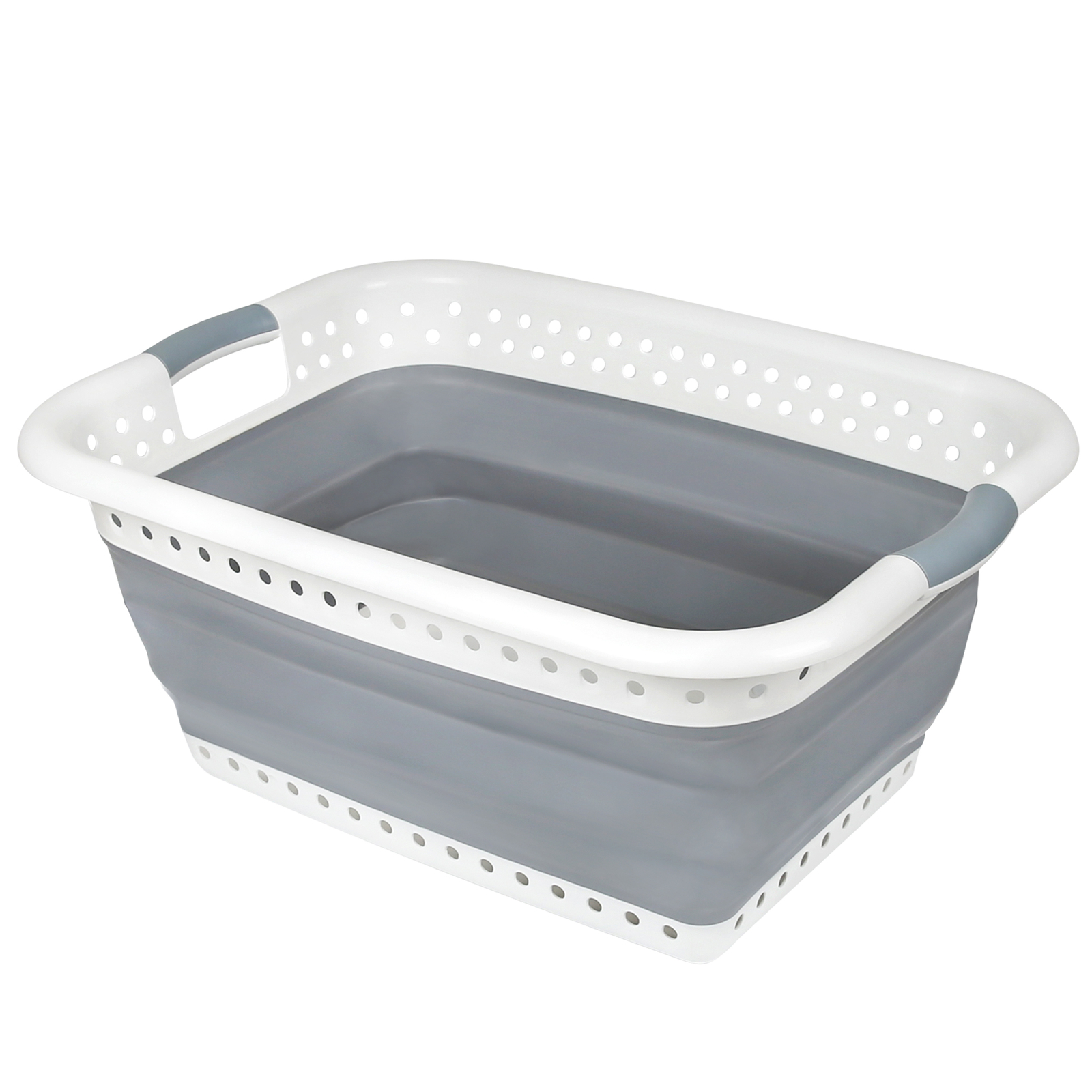 Cesto per la biancheria portabiancheria pieghevole 37L plastica scatola Edaygo