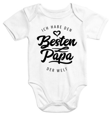 Kurzarm Baby Body Ich habe den besten Papa der Welt Spruch Geschenk