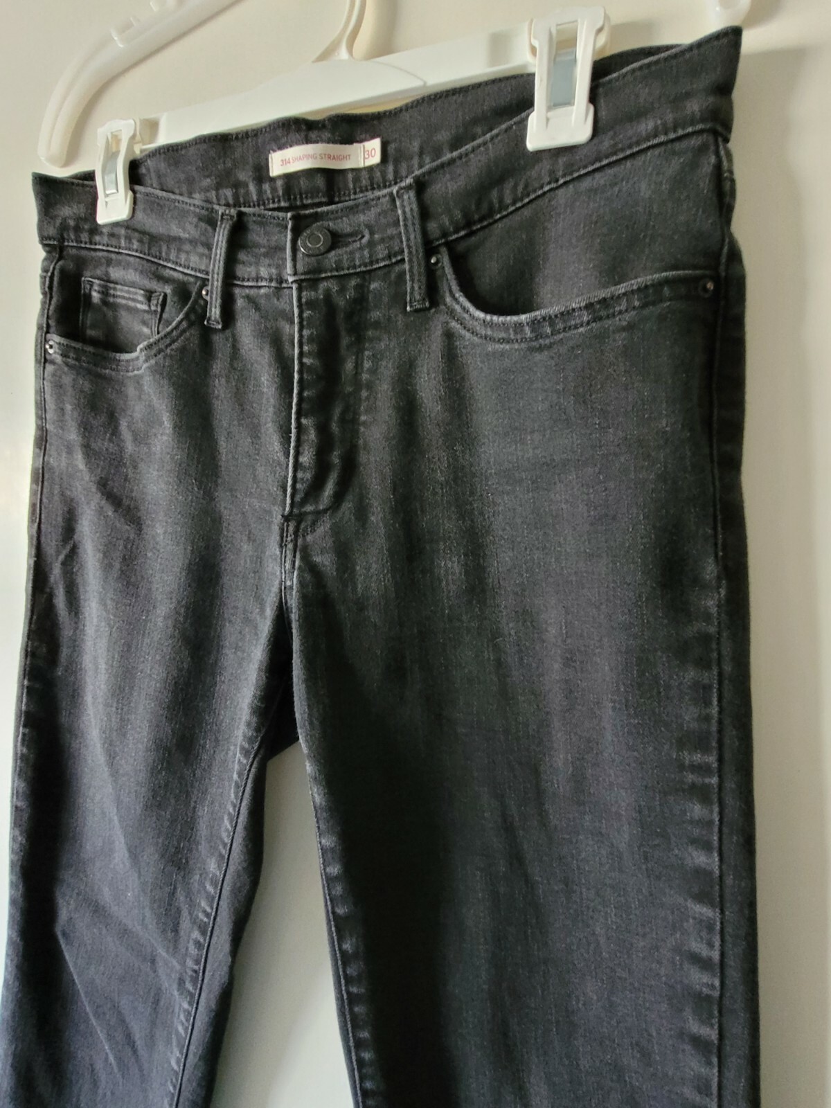 Levi's Basic Solid Black Shaping Straight Leg Zip… - image 4