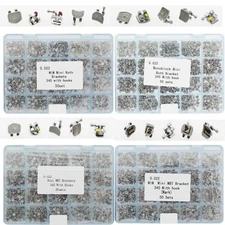 1000 Pcs Ortodoncia Brackets Mini Roth MBT 022 Orthodontic Braces MIM Metal Bulk