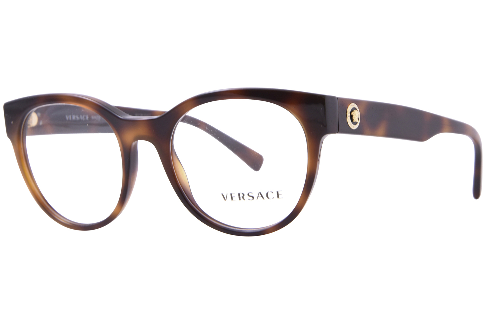 Очки женские Versace VE3268 5217 в гаванской оправе круглой формы 51 мм 19890₽