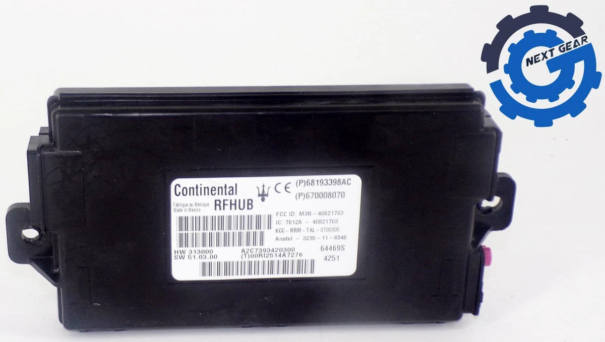 68193398AC New OEM Maserati Keyless Entry Control Module for 2014 