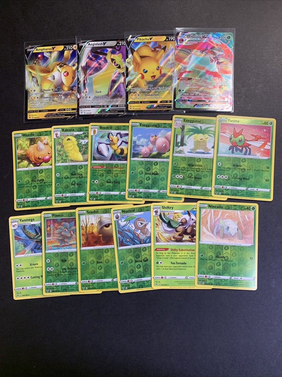 Pokemon Sword & Shield Vivid Voltage Near COMPLETE REVERSE HOLO