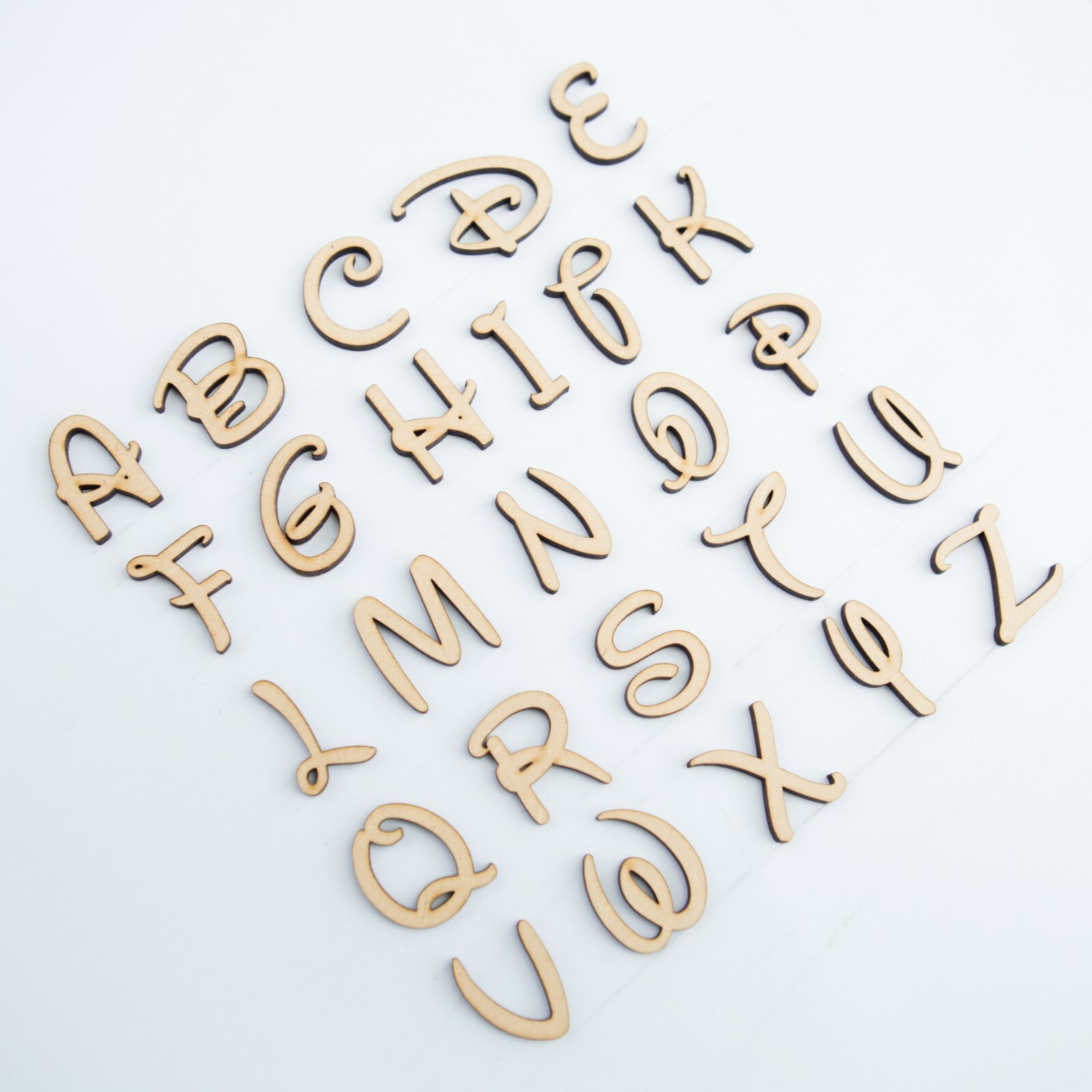 WALTER DISNEY FONT WOODEN MDF LETTERS & NUMBERS IN SIZES 2-3-4-5-6-7-8 ...