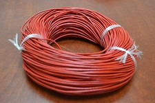 100 YARDS RED LEATHER BEADING CORD STRING 2MM F-56I