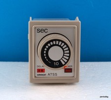OMRON ATSS-7 /ATSS7 / ON TIMER DELAY  COIL 110VAC 50/60Hz  0-10 SECONDS  JAPAN
