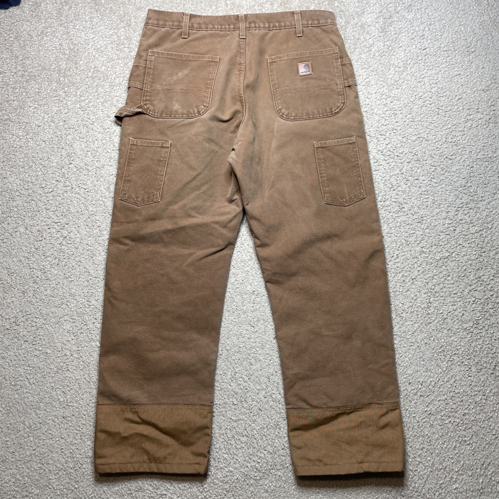 Carhartt B194 Pants Mens 36x32 Double Knee Brown Insulated Canvas Work thumbnail 4
