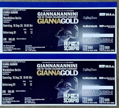 Ticket für GIANNA NANNINI | 19.09.26 Berliner Waldbühne | Unterrang B1 Top!!!