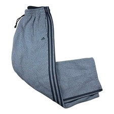 Vintage Y2K Adidas Equipment 3-Stripe Sweatpants Mens Sz L Charcoal Gray