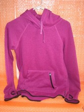 REEBOK Purple L/Sleeve P/Over R/Neck Womens Hoodie Size XS