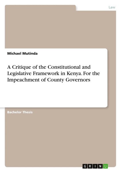 A Critique Of The Constitutional And Legislative Framework In Kenya. For The...-image