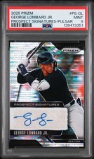 2025 PANINI PRIZM PROSPECT SIGNATURES PULSAR GEORGE LOMBARD JR. 95/199 PSA 9