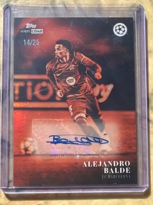 Topps UCC Simplicidad 2025/26 Alejandro Balde FC Barcelona Autogramm 14/25