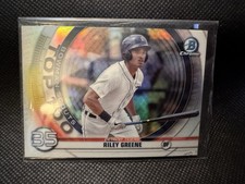 2020 Bowman Chrome Scouts Top 100 Riley Greene Detroit Tigers Prospects Card