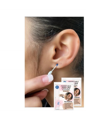 Insertable Piercing Cleaners Sturdy Tips Push Out Gunk, Odors; Cleans 2 Count 