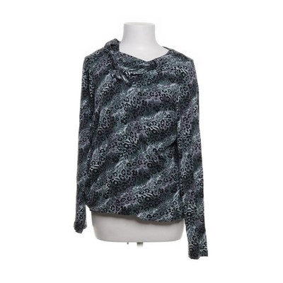 Esmay, Bluse, Größe: 48, Grau/Schwarz/Grün/Mehrfarbig, Elasthan/Viskose #ZGB