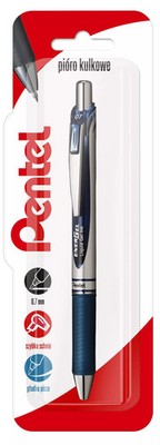 5902894025372 Pióro kulkowe 0,7 mm EnerGel BL77 granatowe 1 szt. Pentel