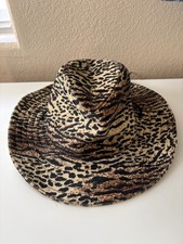 NWT Leopard Print Cowboy Hat Western Festival Rodeo Animal Print Hat Size M