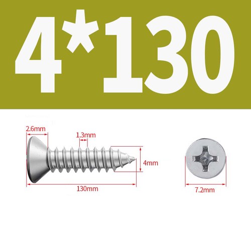 Phillips Countersunk Self Tapping Screws 304 A2 Stainless Steel Tappers M3 - M8 - Picture 56 of 108