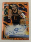 2025-26 Topps Cosmic Chrome Jalen Brunson Auto Orange Galactic Refractor #/25