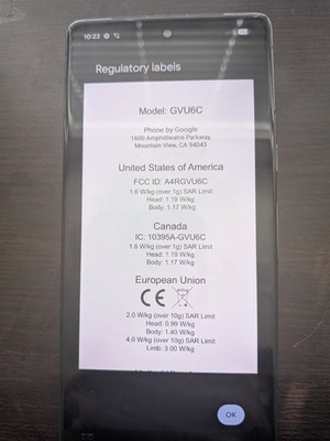 Google Pixel 7 256GB Obsidian Unlocked GVU6C - SEE DESCRIPTION