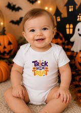 Trick or Treat Infant Bodysuit Baby Halloween Theme