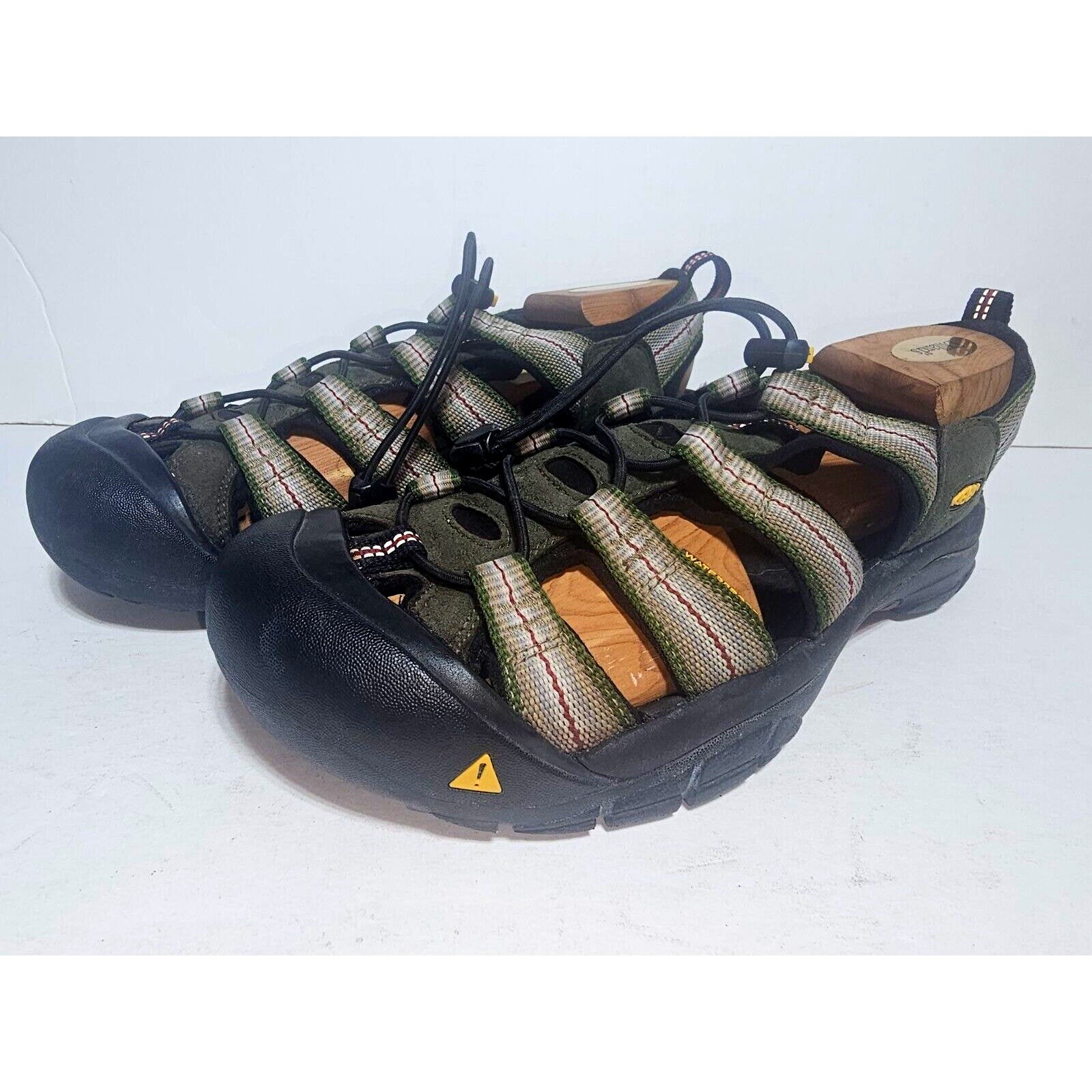 KEEN Newport Sandali Uomo 9M Nero Pelle Scarpe da Escursionismo Impermeabili