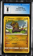 ERROR ADDITIONAL INK 2019 Unified Minds #155/236 Fraxure 8 CGC 10005291