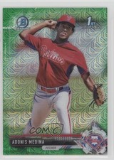 2017 Bowman Chrome Prospects Mega Box Green Refractor 50/99 Adonis Medina 4al