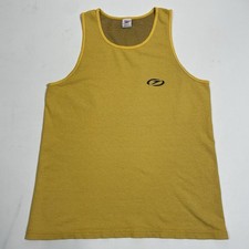 Speedo Shirt Mens XL Extra Large Yellow Tank Top Made in USA Vintage