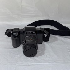 Pentax SF10 35mm SLR Film Camera Black Compact Auto Focus w/ Sigma 28-70mm Lens