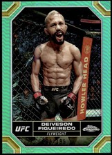 2024 Topps Chrome UFC #57 Deiveson Figueiredo Aqua Refractor #/199