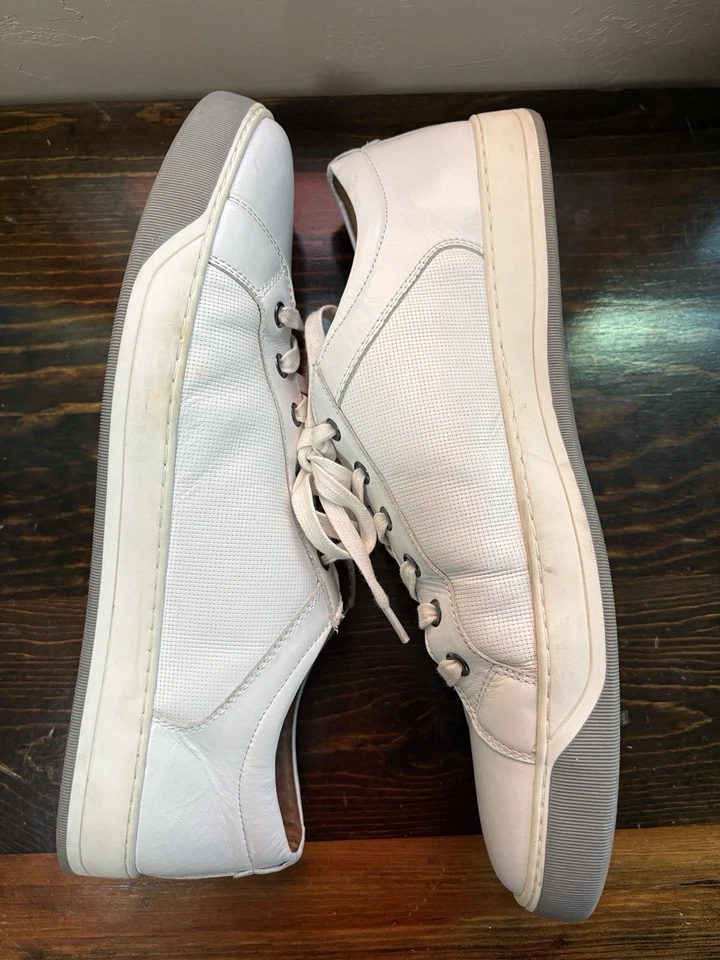 Johnston & Murphy J&M 1850 White Cream Leather Shoes Men's 12 M K 17 27-1078 - Image 4 of 4