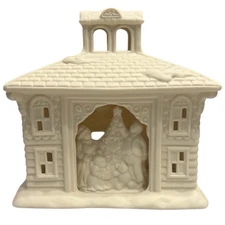 Partylite Victorian Christmas Manor Tea Light Candle House Village Decor P0291