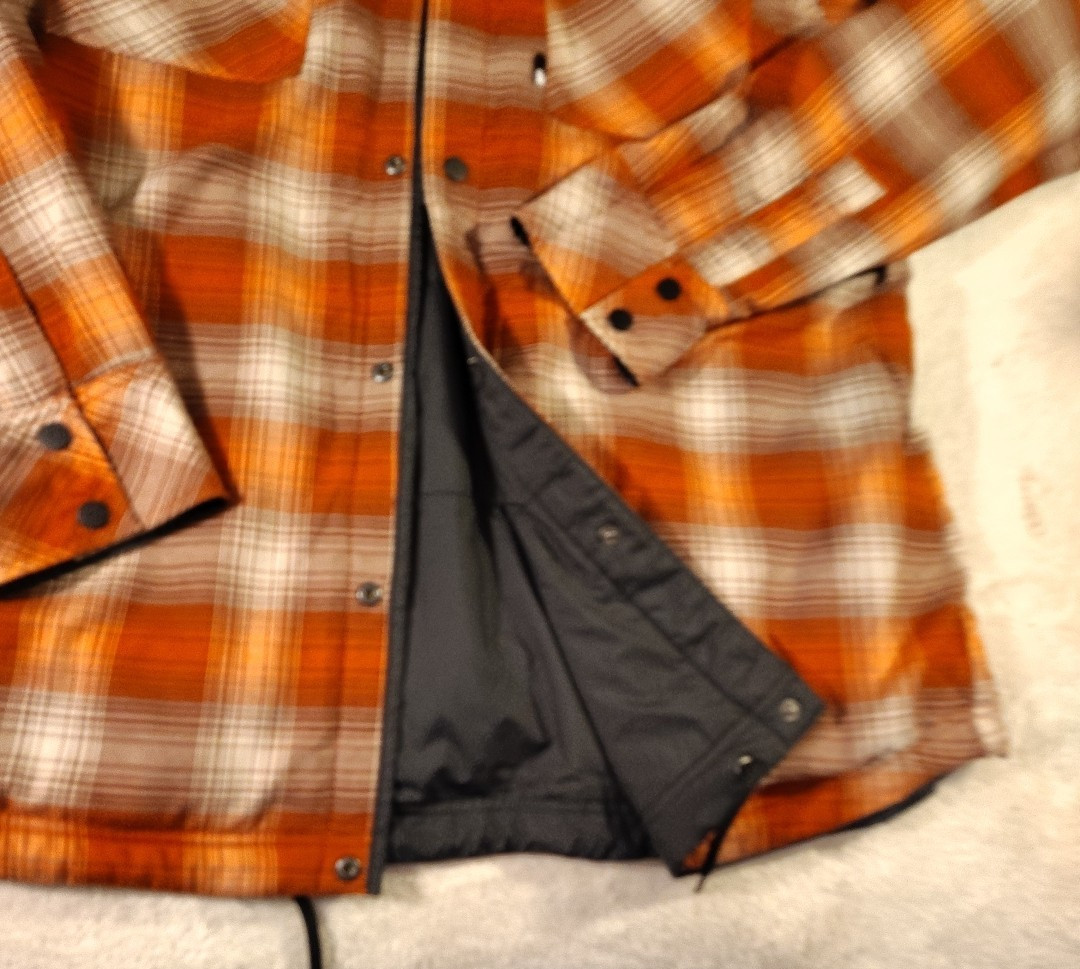 The North Face Fort Point Reversible Black Red Plaid Jacket Shacket Men's Medium thumbnail 14