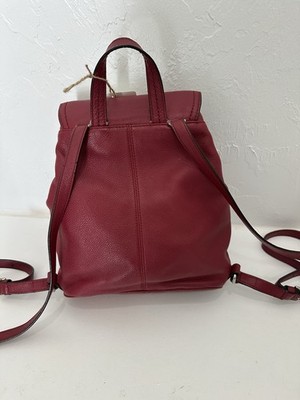 バッグ vintage coach turnlock city bag RED Vintage Coach Red Turn Lock Backpack Solid Accents Women | eBay