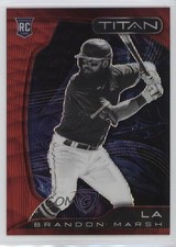 2022 Panini Chronicles Titan Ruby Wave Prizm 71/199 Brandon Marsh #2 fm0