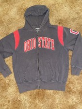 Ohio State University Full Zip Hoodie Colosseum Women  s Sz L Embroidered Jacket